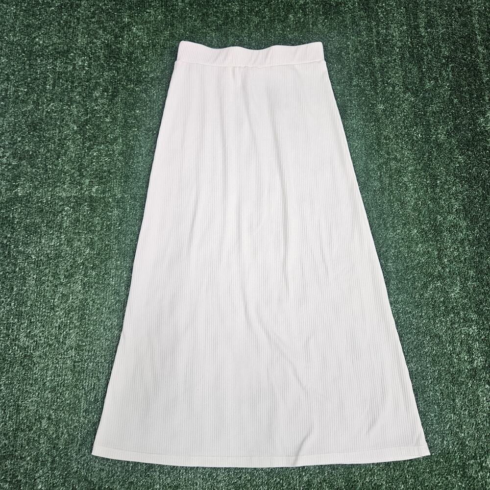 La Baddie Long White Maxi Skirt Womens Size Small